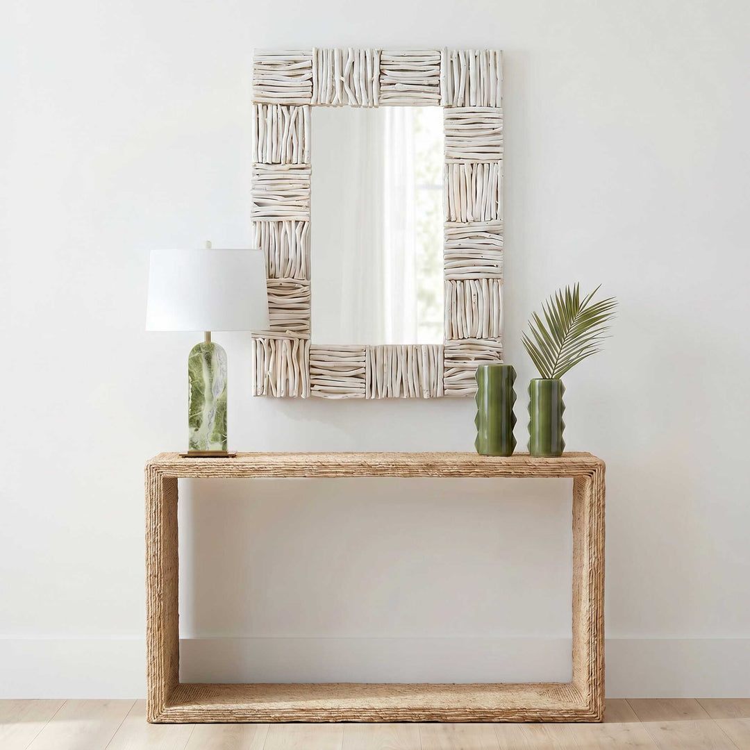 Lathey Teak Mirror