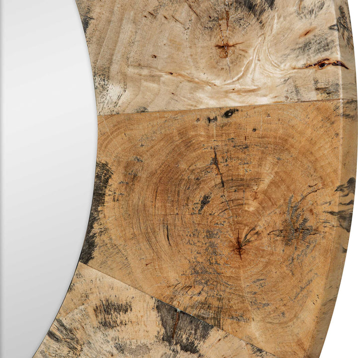 Hiram Round Wood Mirror