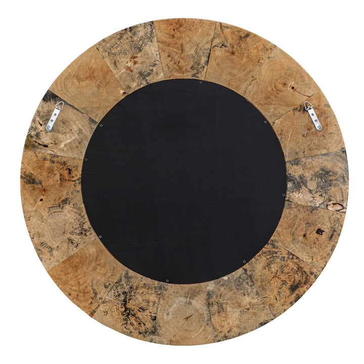 Hiram Round Wood Mirror