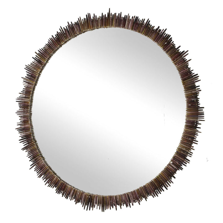 Tiger Sea Urchin Round Mirror