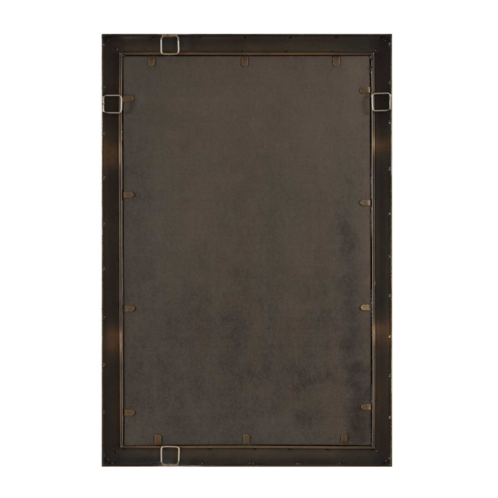 Pave Rectangular Travertine Mirror