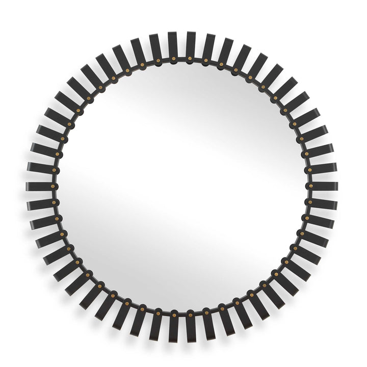 Jael Round Iron Bands Mirror