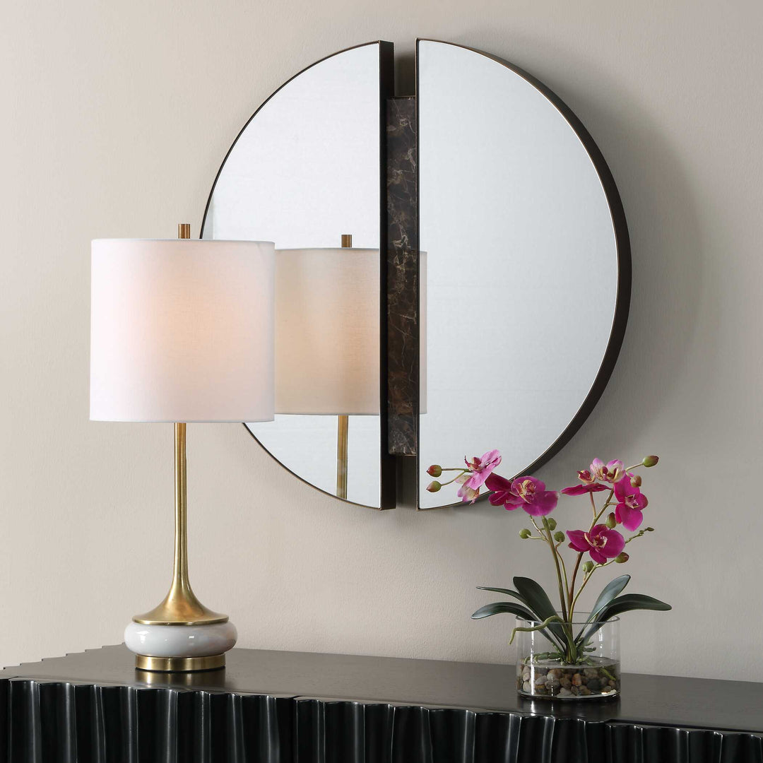 Hanover Divided Round Mirror