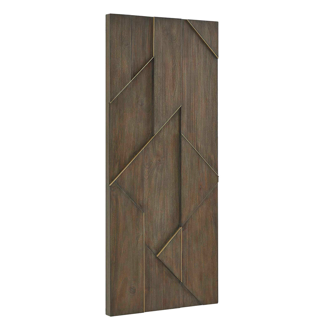 Hanoi Geometric Wood Wall Panel