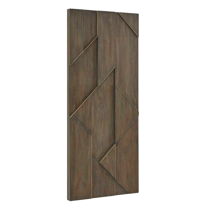 Hanoi Geometric Wood Wall Panel