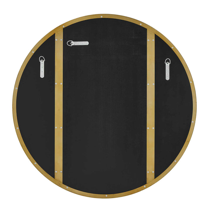 Amram Antique Brass Round Mirror