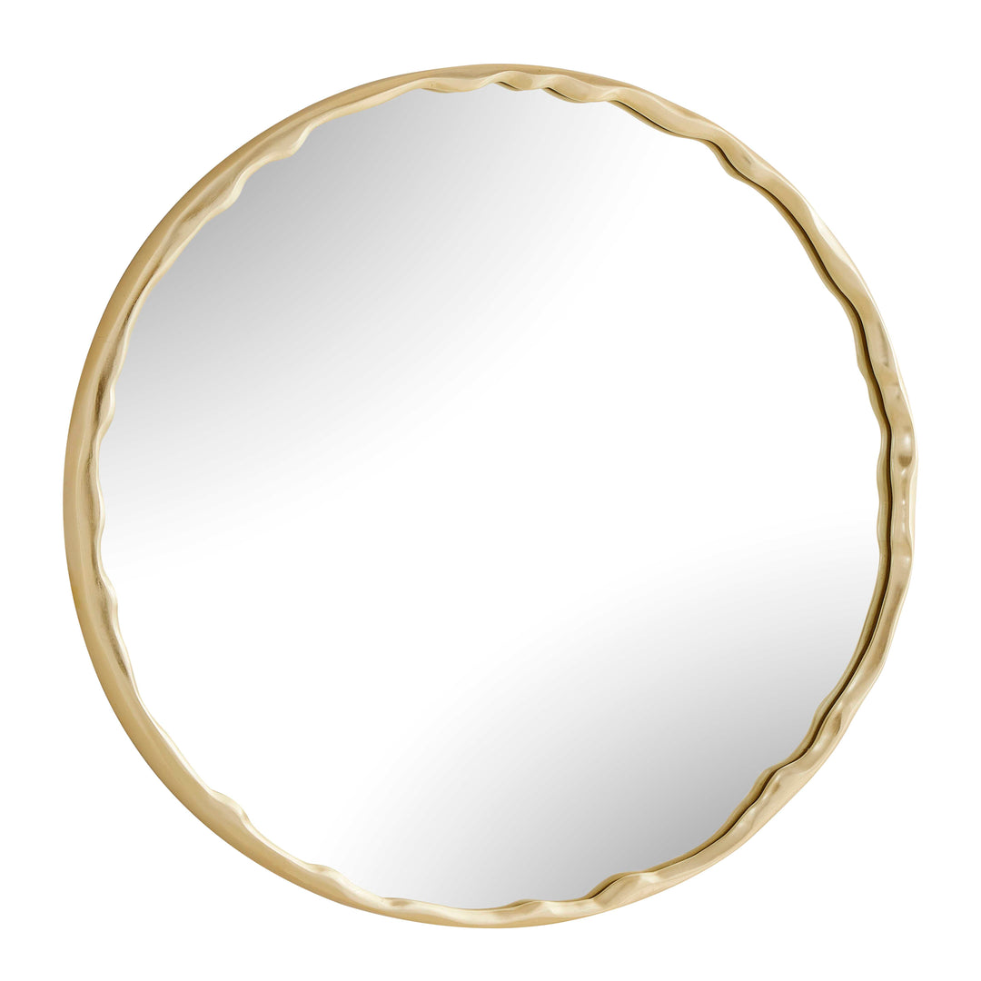 Crinkle Round Mirror