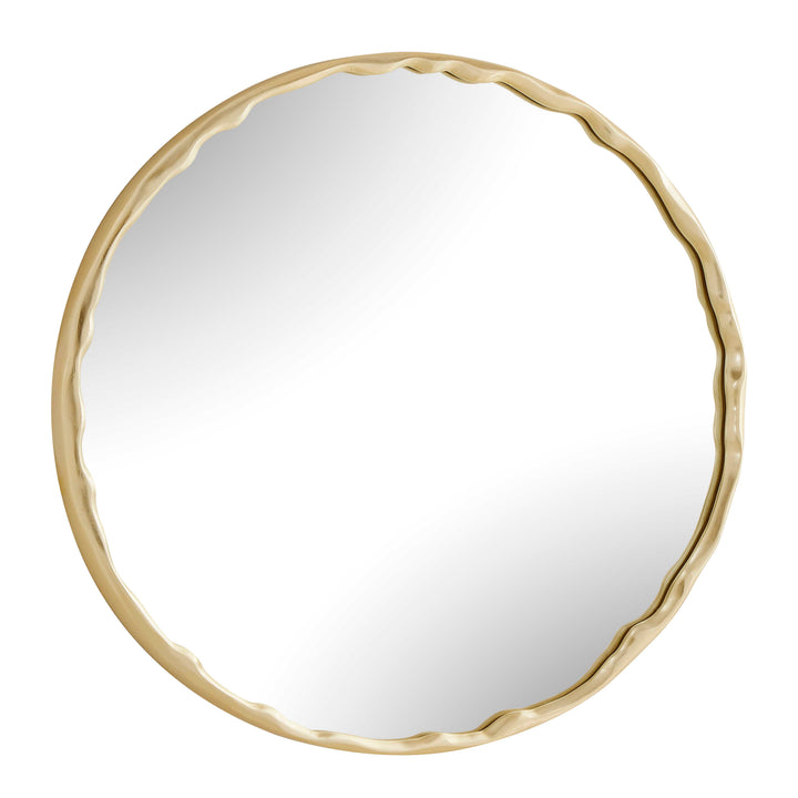Crinkle Round Mirror