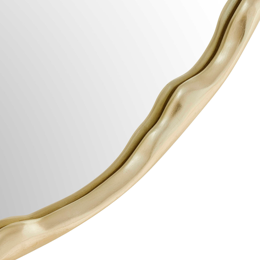 Crinkle Round Mirror