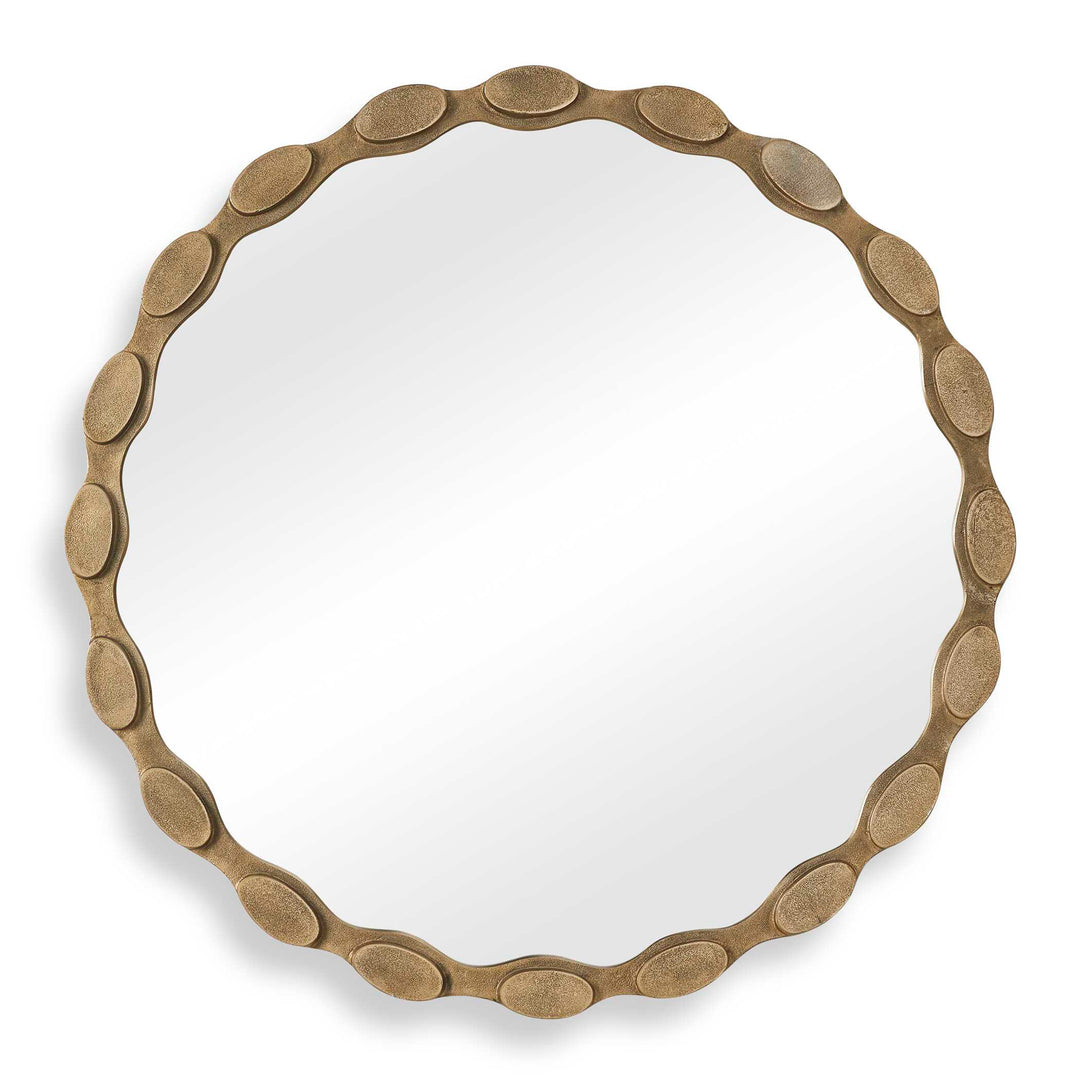 Marietta Round Brass Mirror