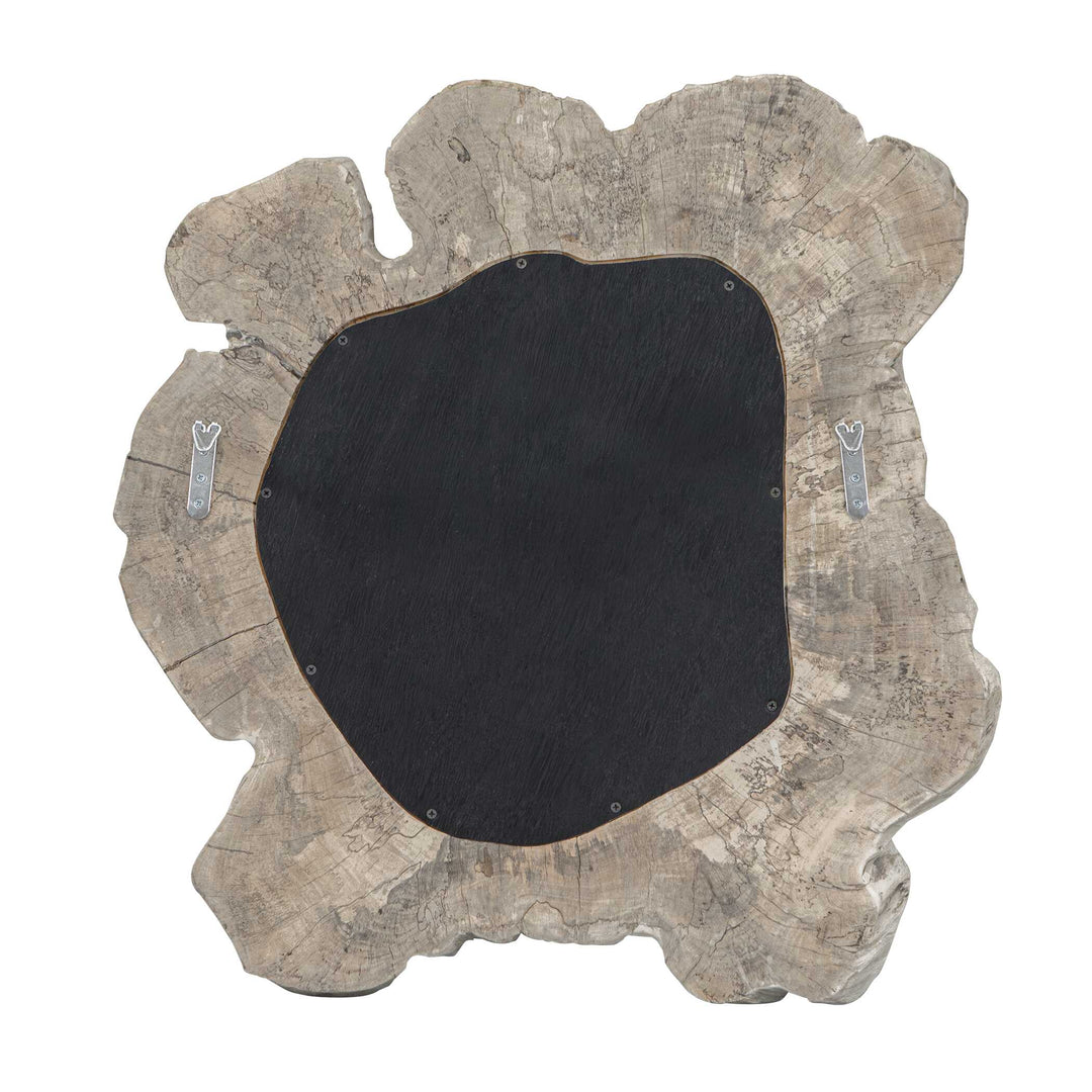 Ariadne Round Wood Mirror