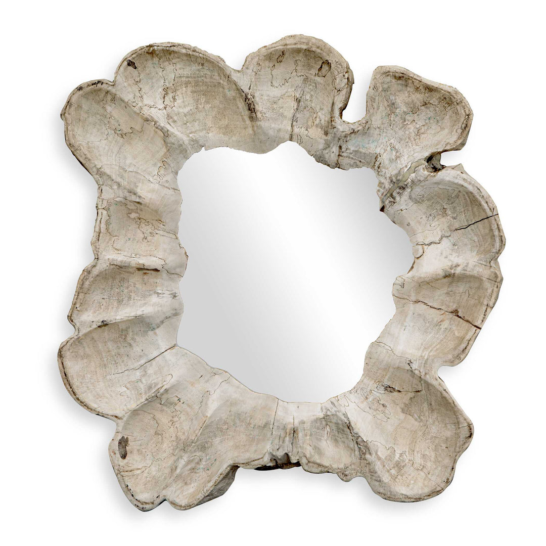 Ariadne Round Wood Mirror