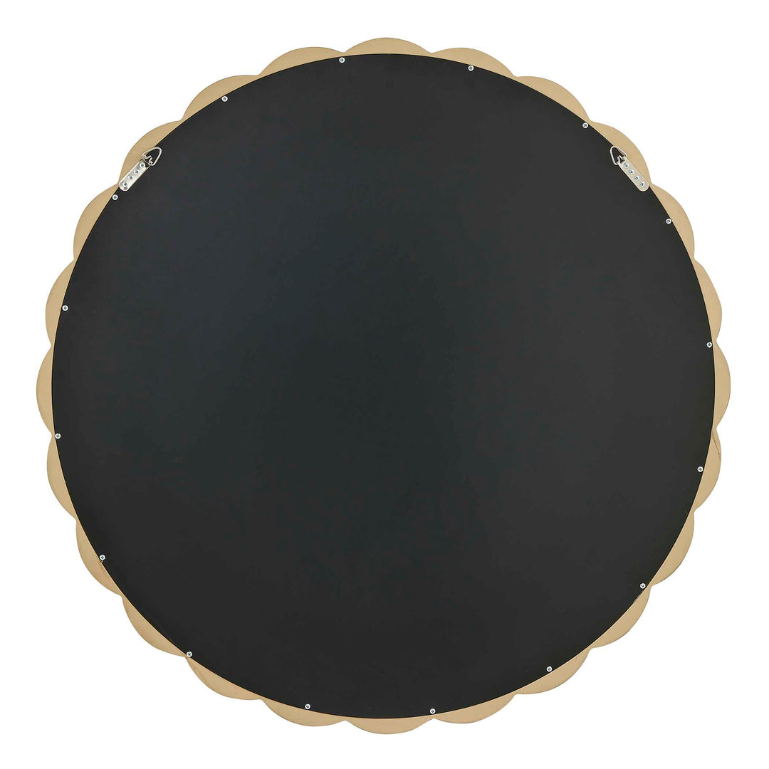 Cerrito Burnished Ivory Round Mirror