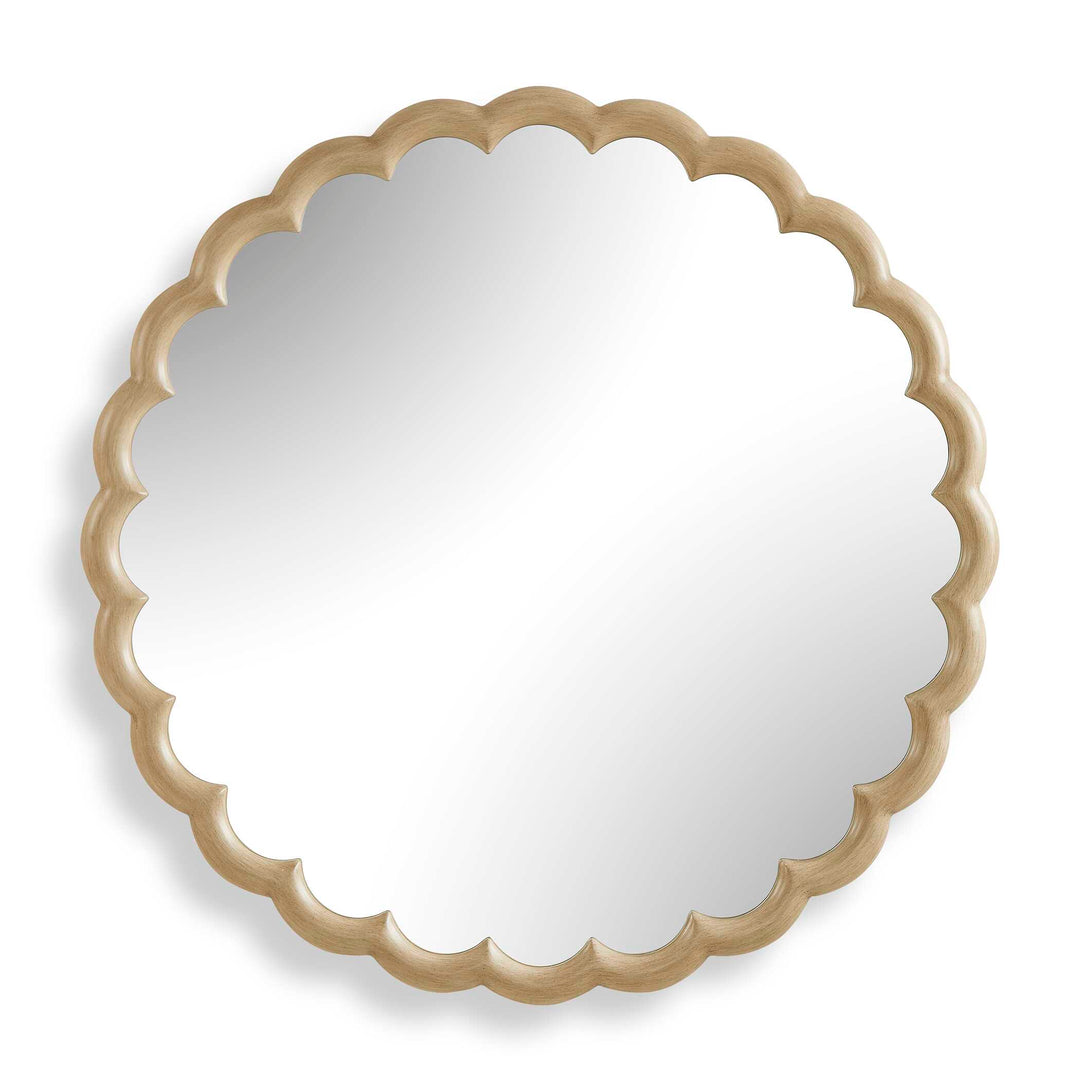 Cerrito Burnished Ivory Round Mirror