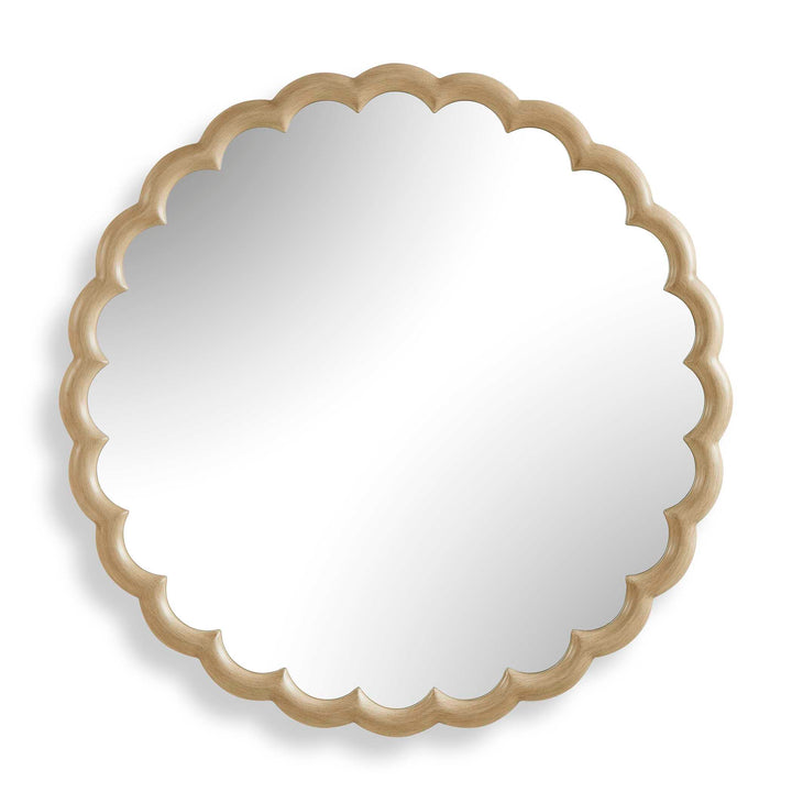Cerrito Burnished Ivory Round Mirror