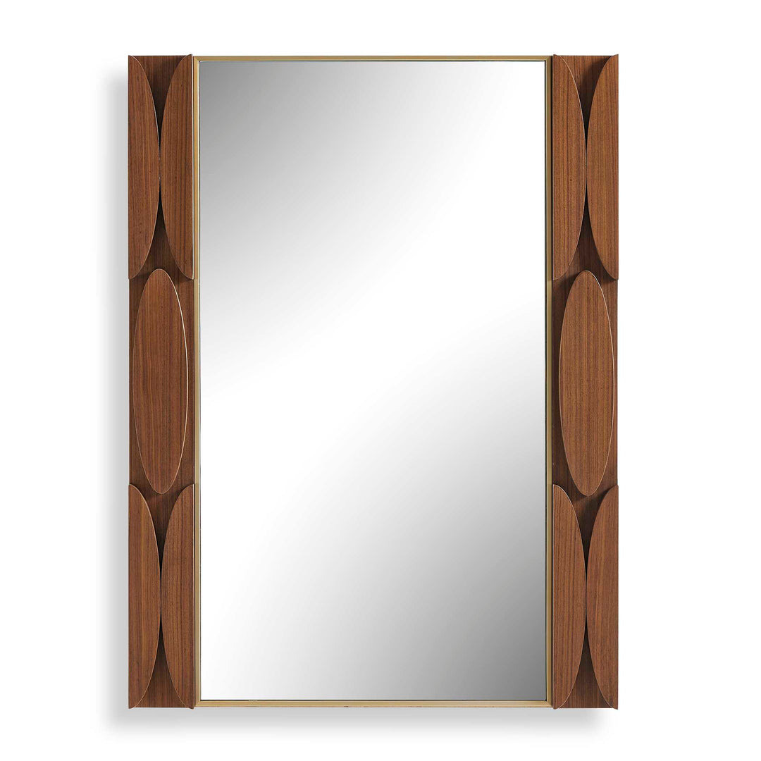 Macario Mid-Century Wood Mirror