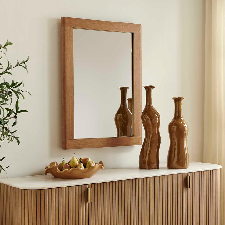 Bishop Gunstock Oak Mirror