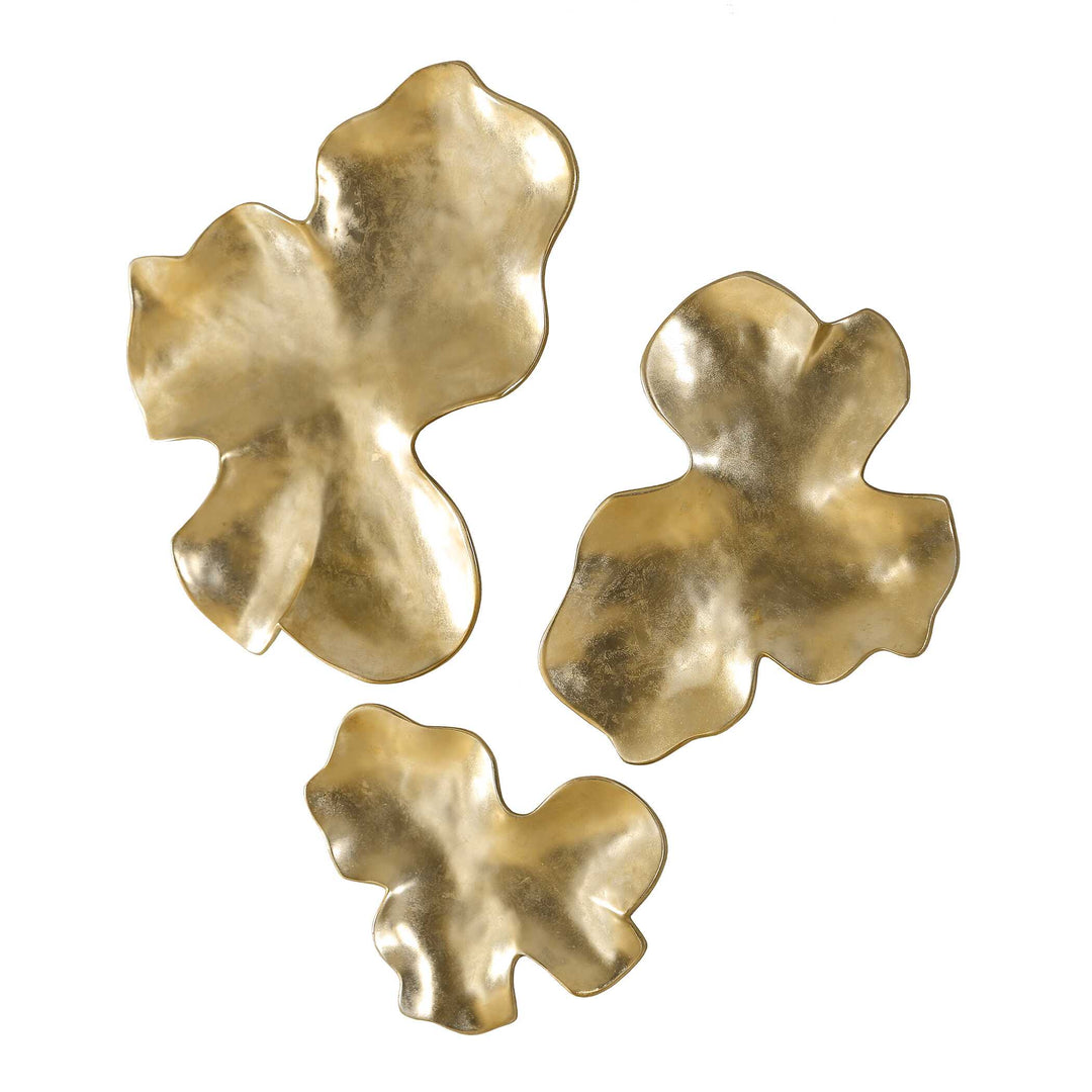 Lumina Gold Wall Decor, S/3
