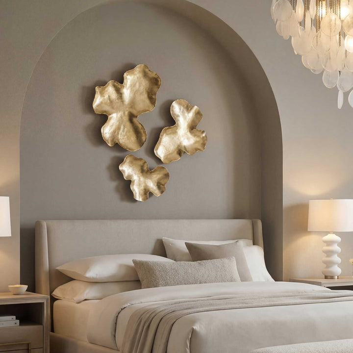 Lumina Gold Wall Decor, S/3