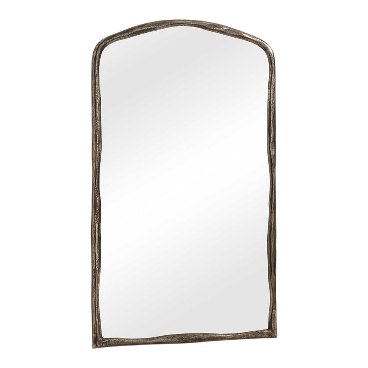 Hammered Antique Nickel Arch Mirror