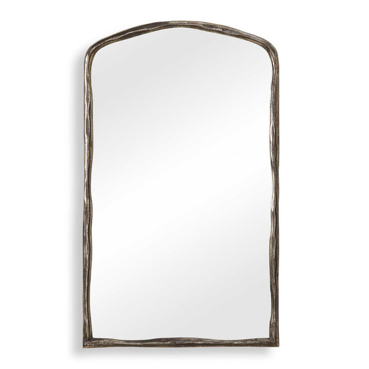 Hammered Antique Nickel Arch Mirror