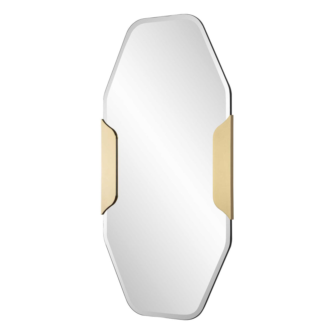 Makari Antique Brass Mirror