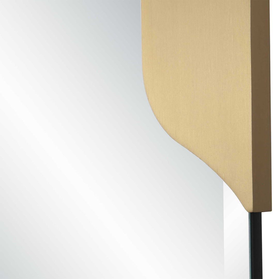 Makari Antique Brass Mirror