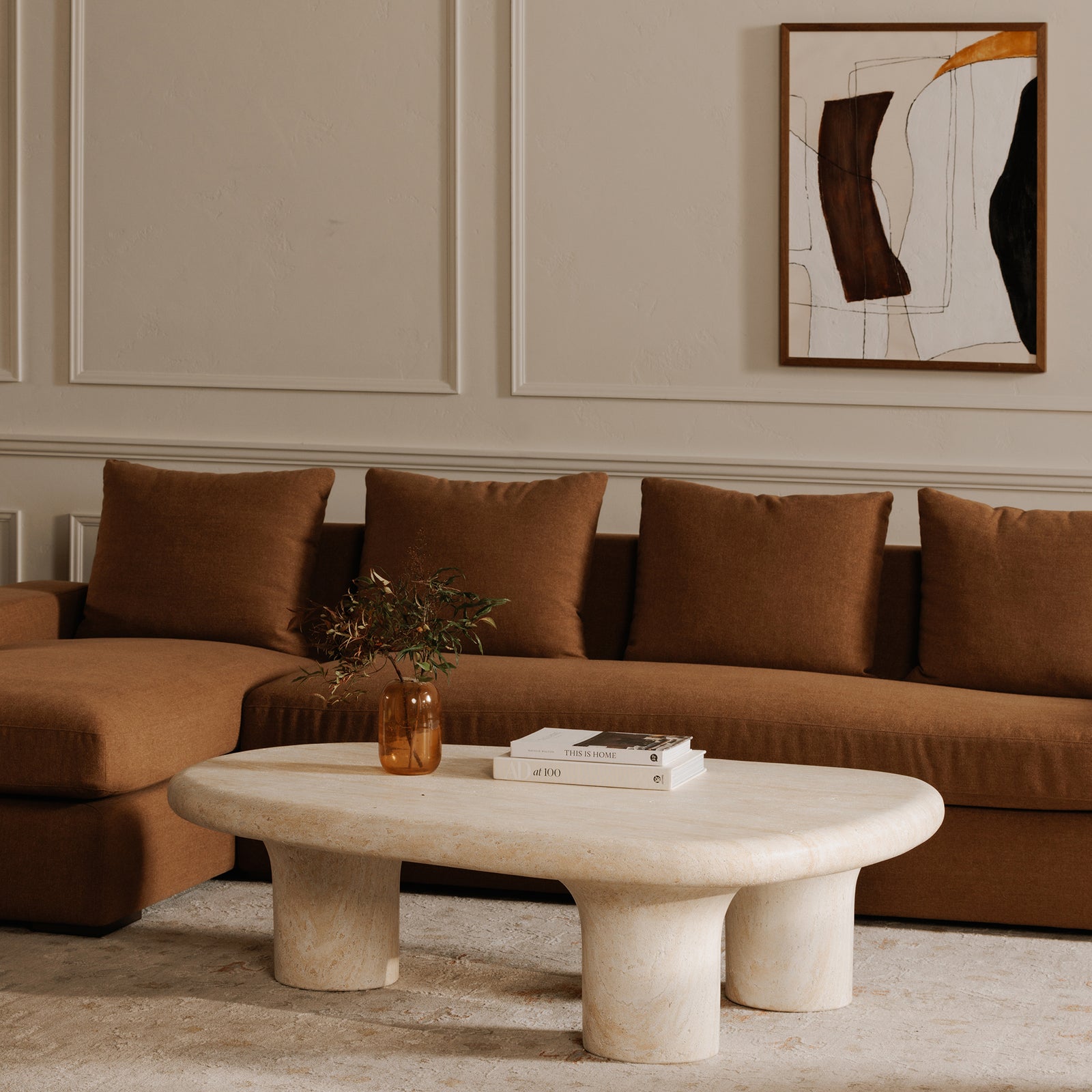 Moe's Home Collection - Thomas Right Sectional Rust - MO-1004-12-R-0 | American Home Furniture