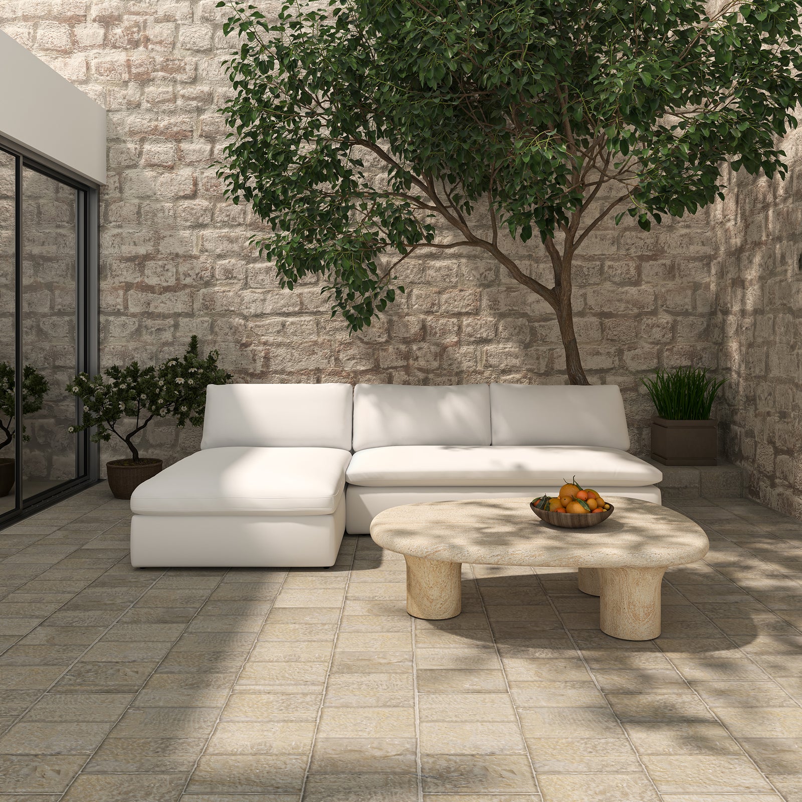 Moe's Home Collection - Miles Outdoor Chaise White - MO-1016-18 | American Home Furniture