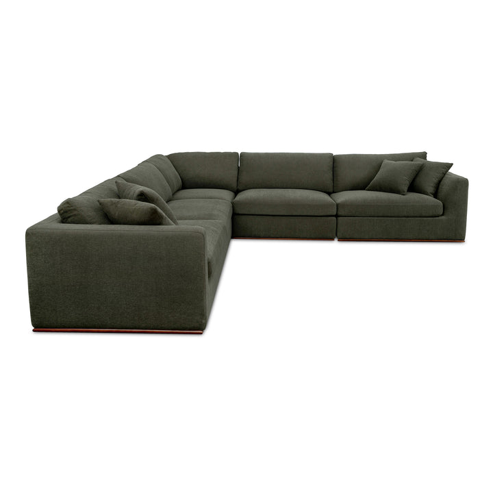 Moe's Home Collection - Rue Classic L Modular Sectional Dark Green - MO-1020-27 | American Home Furniture