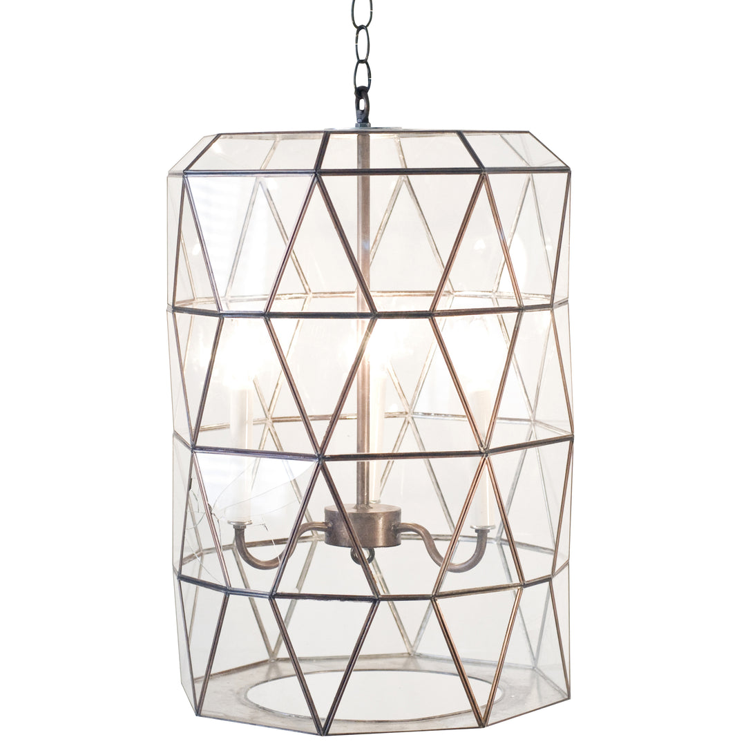 Facet Glass 3-Light Lantern  - MODERNA
