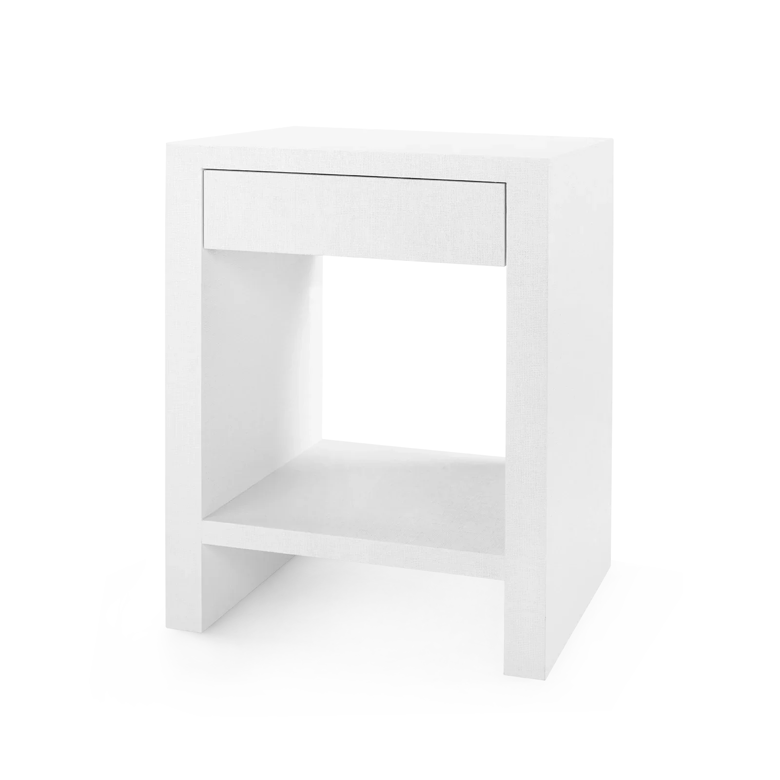 Morgan Grasscloth 1-Drawer Side Table