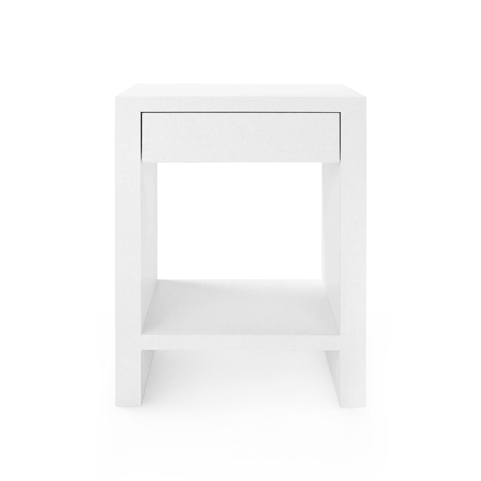 Morgan Grasscloth 1-Drawer Side Table