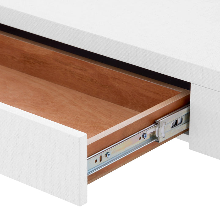 Morgan Large Grasscloth Console Table