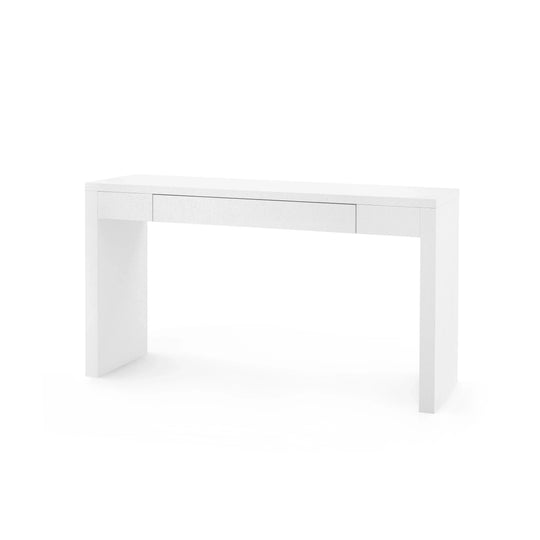 Villa and House Morgan Large Grasscloth Console Table CONSOLE TABLES