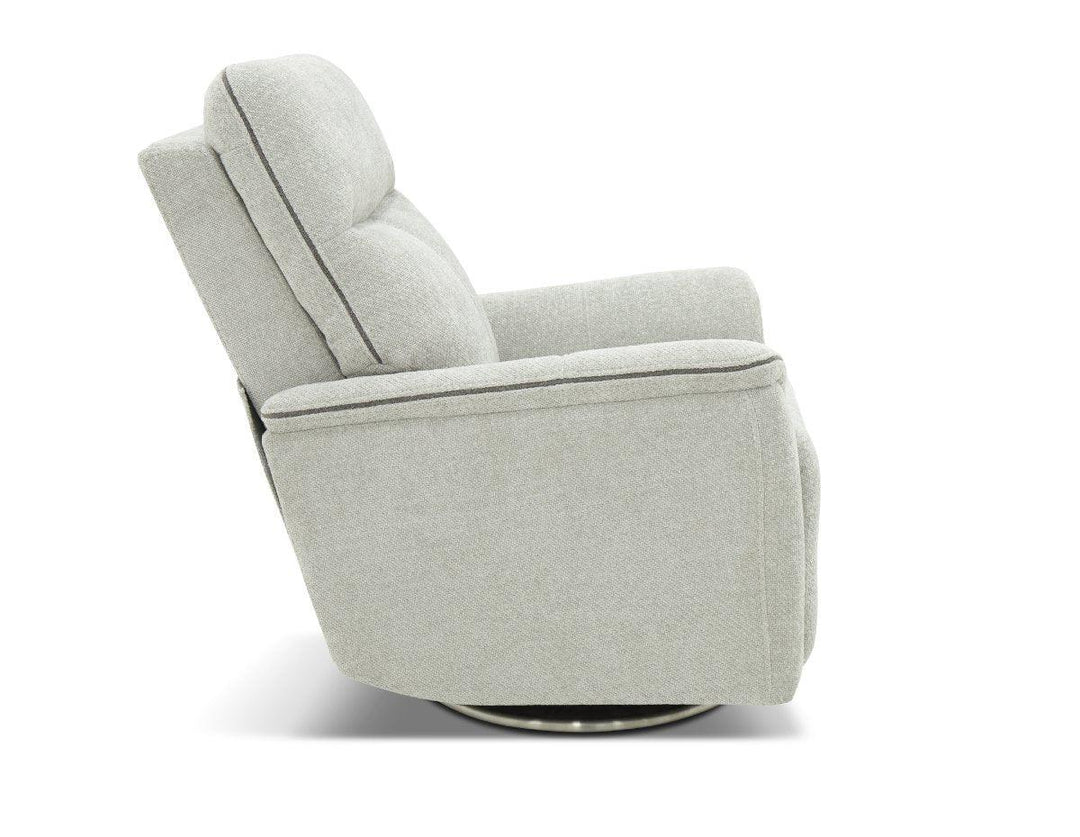 Mable Triple Power Swivel Recliner w/Power Recline, Power Head Rest & Power Lumbar