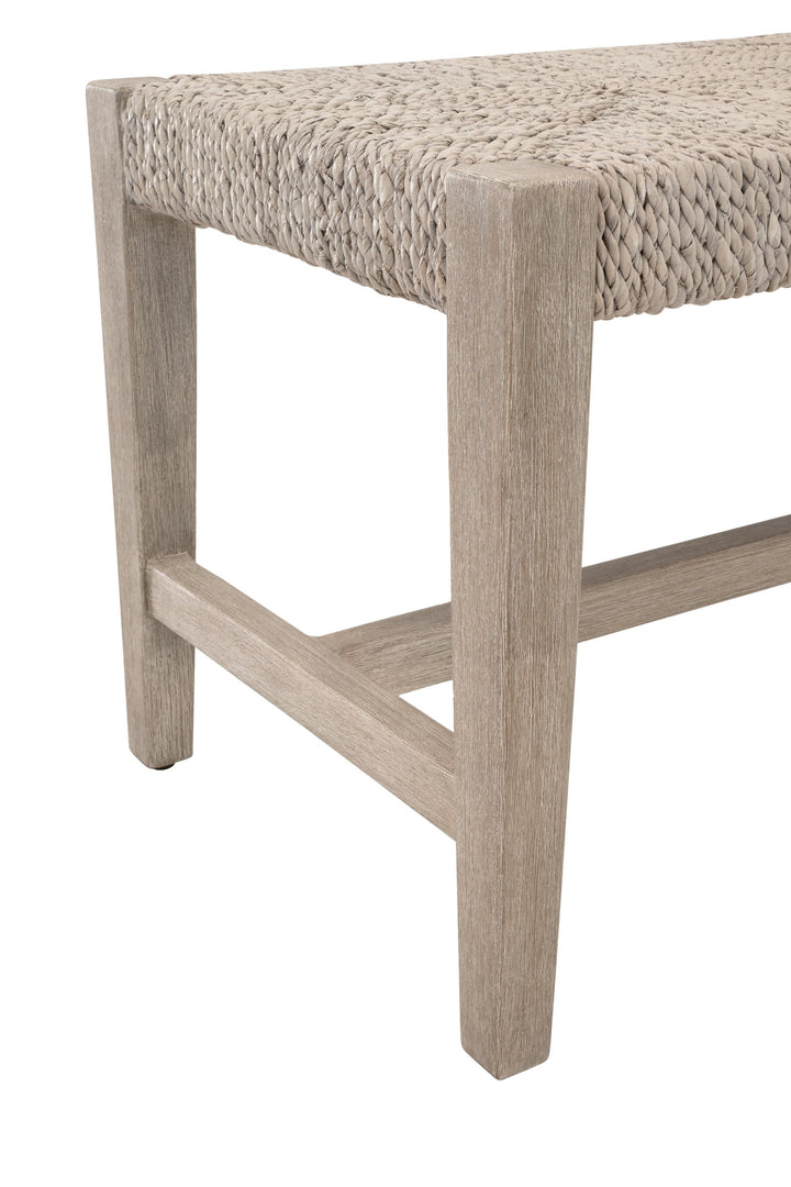 White Wash Abaca Rope, Natural Gray Mahogany