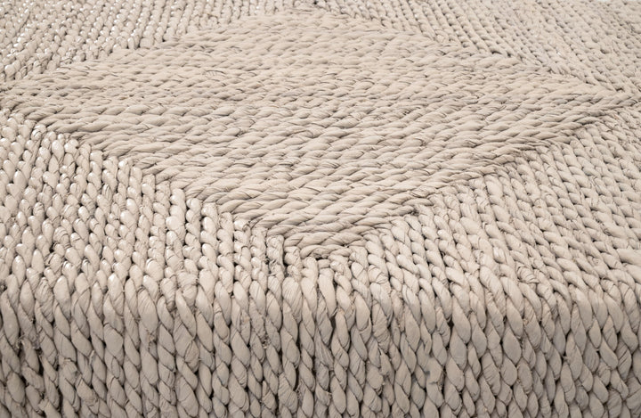 White Wash Abaca Rope, Natural Gray Mahogany
