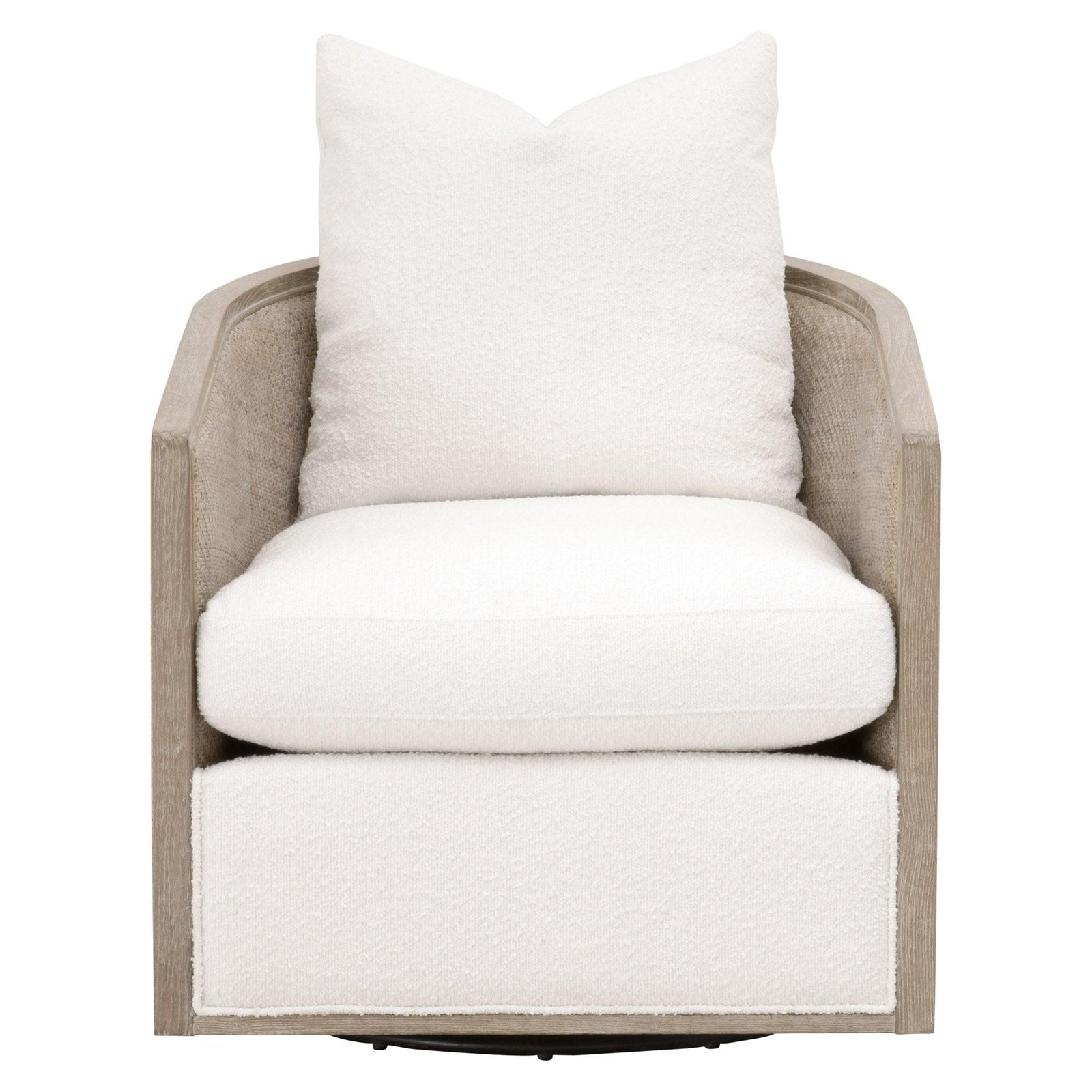 Essentials For Living - McGuire Swivel Club Chair - 6643.BOU-SNO/NG | American Home Furniture