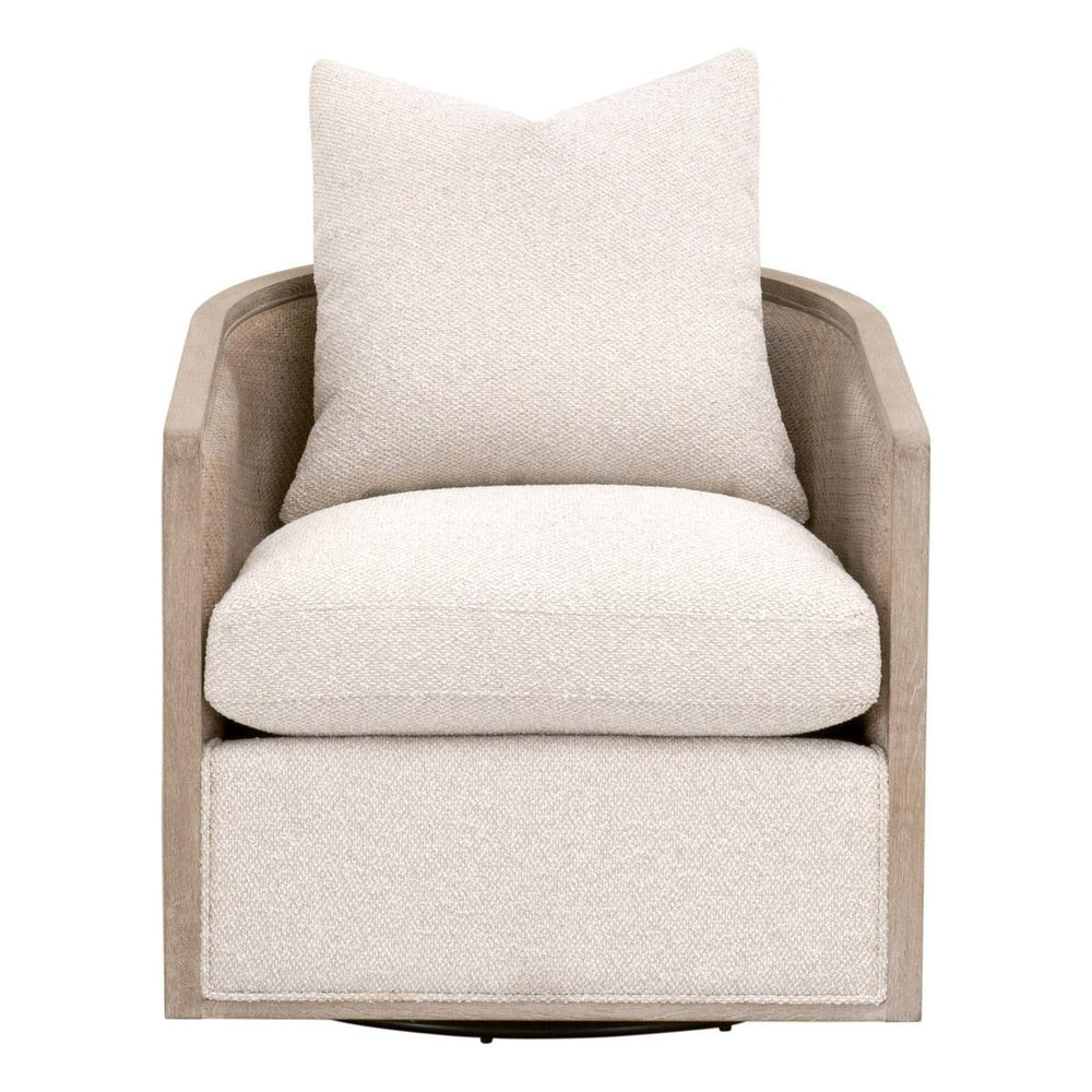 McGuire Swivel Club Chair - Natural Gray Oak - AmericanHomeFurniture