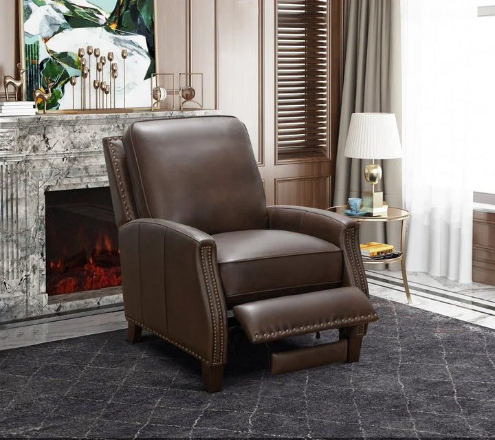 Melrose Push Thru The Arms Recliner