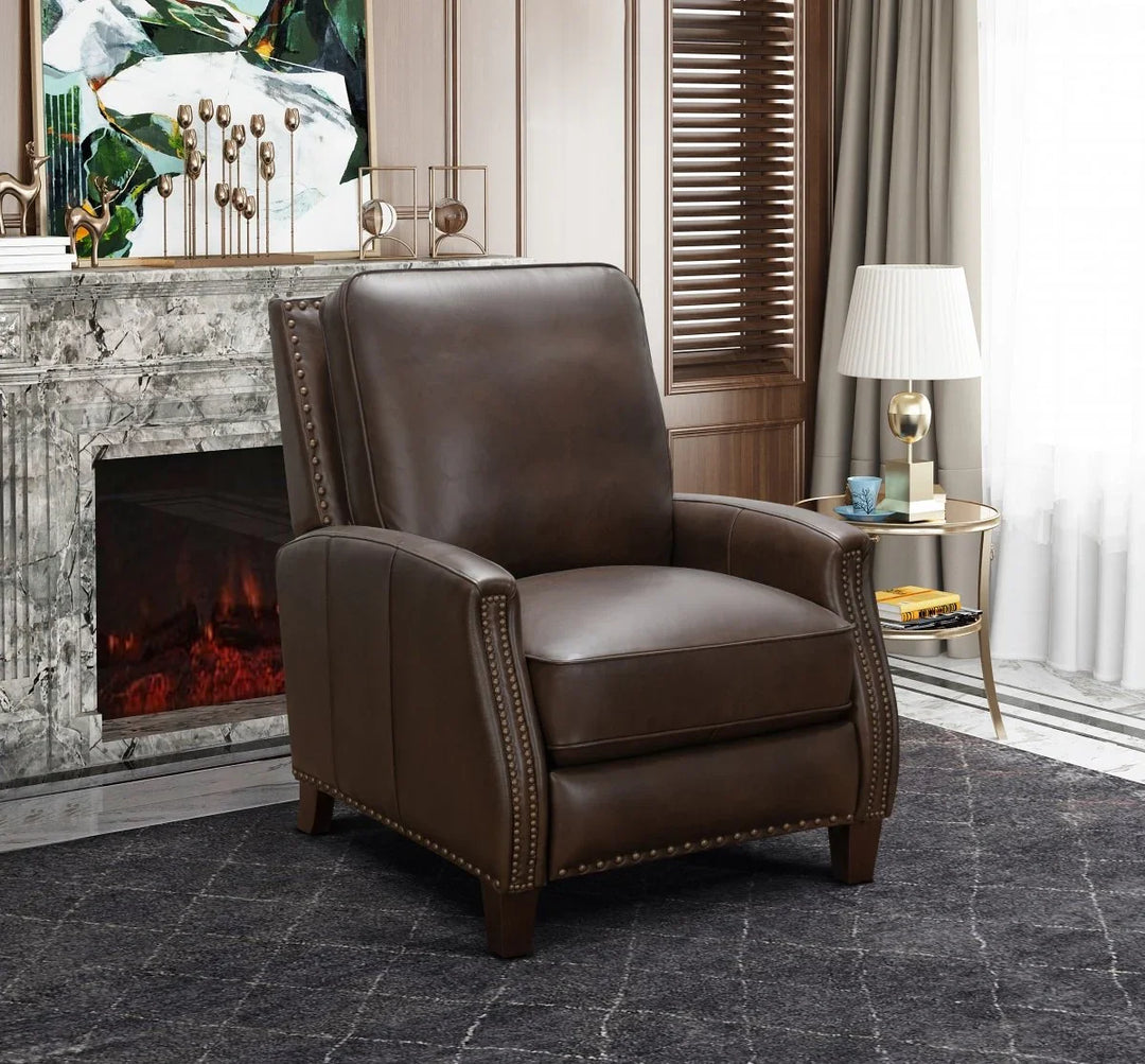 Melrose Push Thru The Arms Recliner