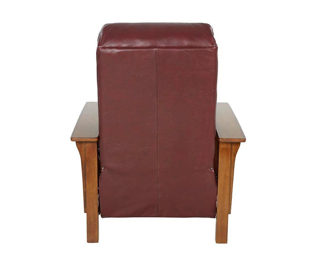 Mission Push Thru The Arms Recliner - AmericanHomeFurniture