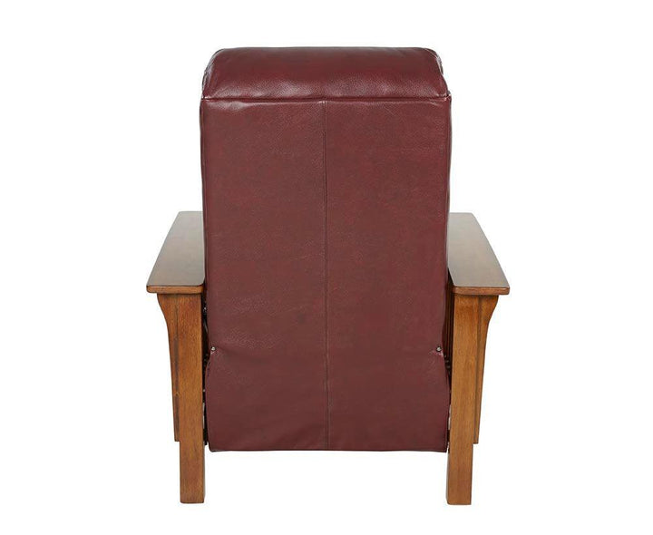 Mission Push Thru The Arms Recliner - AmericanHomeFurniture