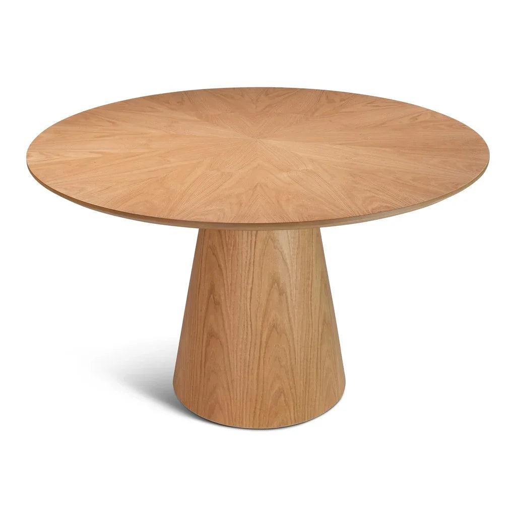 Mona Wood Round Dining Table
