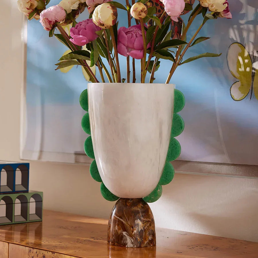 Jonathan Adler Como Scalloped Urn VASES, JARS, + BOTTLES