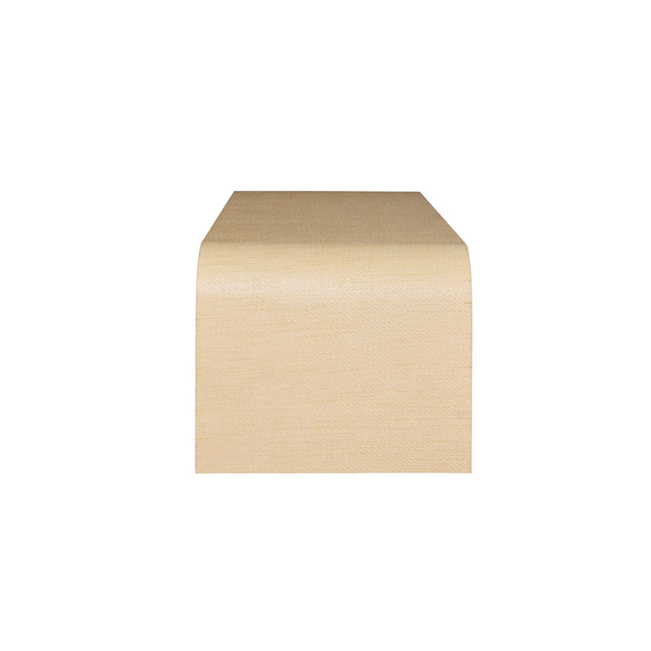 Waterfall Edge Coffee Table In Natural Grasscloth - NEWBURY NAT