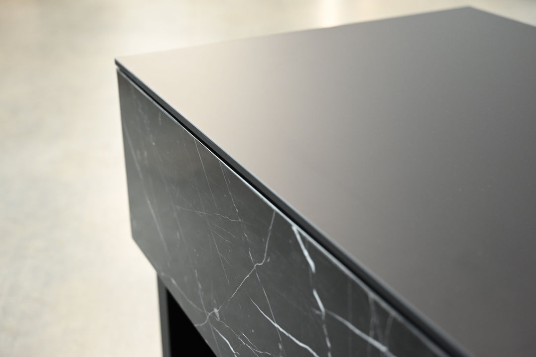 American Home Furniture | Mobital - LOFT Night Stand Nero Marquina Marble Drawer