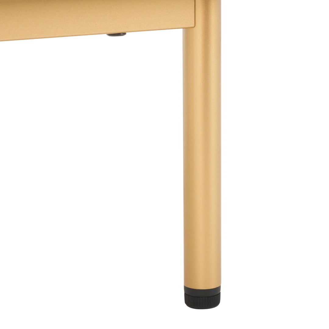 WHITE / GOLD LEGS / GOLD HANDLE