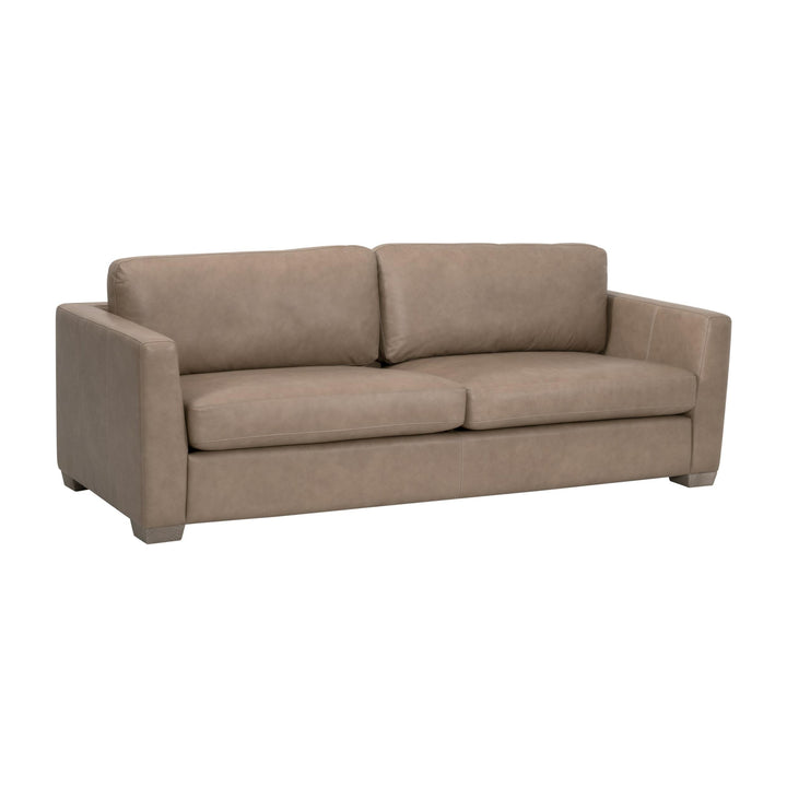 Fawn Top Grain Leather, Natural Gray Oak